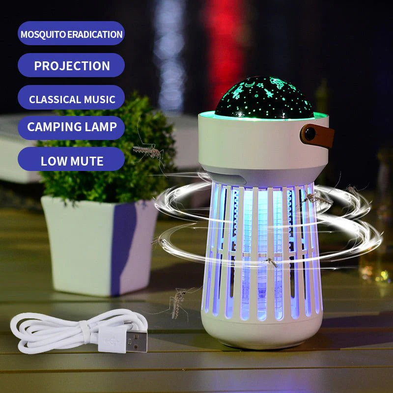 2 In 1 Electric Mosquito Killer Lamp Star Ceiling Projection Kill Mosquitoes For Outdoor And Indoor 56.00 AED