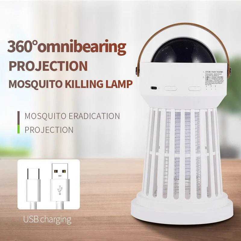 2 In 1 Electric Mosquito Killer Lamp Star Ceiling Projection Kill Mosquitoes For Outdoor And Indoor 56.00 AED